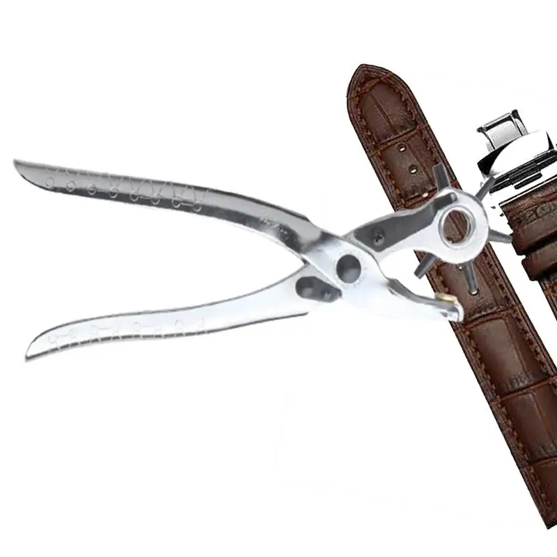 

Кожевенный дырокол, сверхмощный многоразмерный дырокол для отверстий, инструмент для часов, ремешков, ошейников для собак, сиденья, обуви, ткани, «сделай сам», для дома или