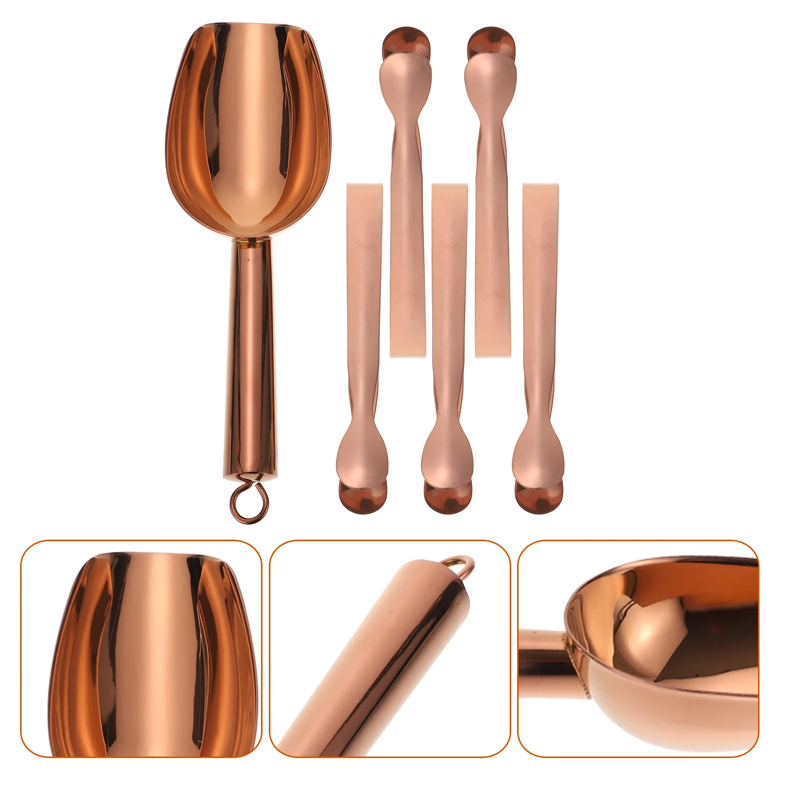 

Scoop Ice Tongs Food Scoops Cube Tong Steel Shovel Stainless Coffee Kitchen Sugar Serving Flour And Popcorn Metal Pet Buffet Bar