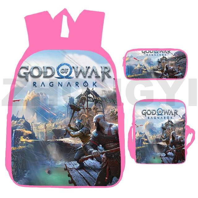 Lovely Schoolbags for Girls Japanese Anime God of War 3D Backpacks