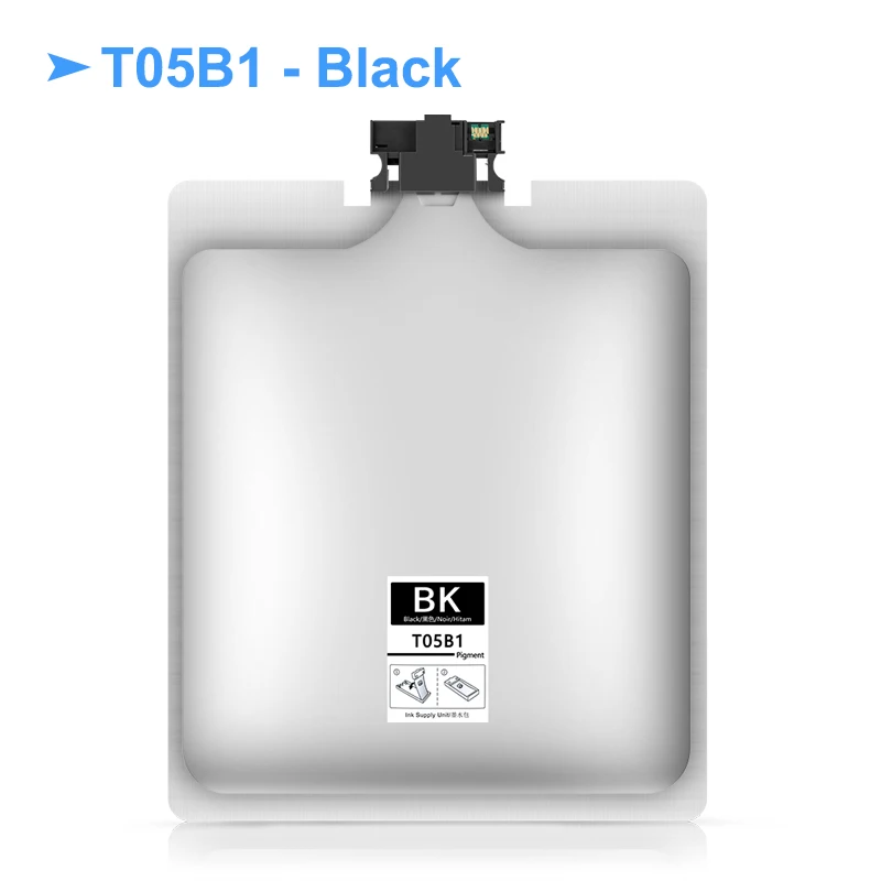 T05B T05B1 T05B2 T05B3 T05B4 Ink Cartridge With Pigment Ink For Epson WorkForce Pro WF-C878R WF-C879R Printer Ink Bag - 4