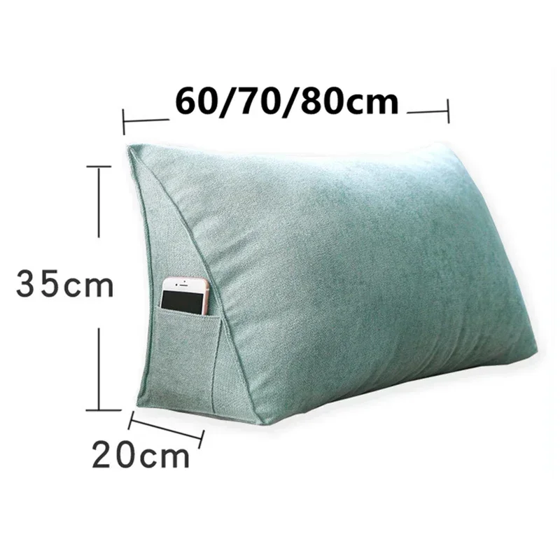 Headboard Wedge Pillow Bed Sofa Rest Reading Pillow Bolster Triangular Pillow Sitting In Bed-Backrest Positioning Support 4