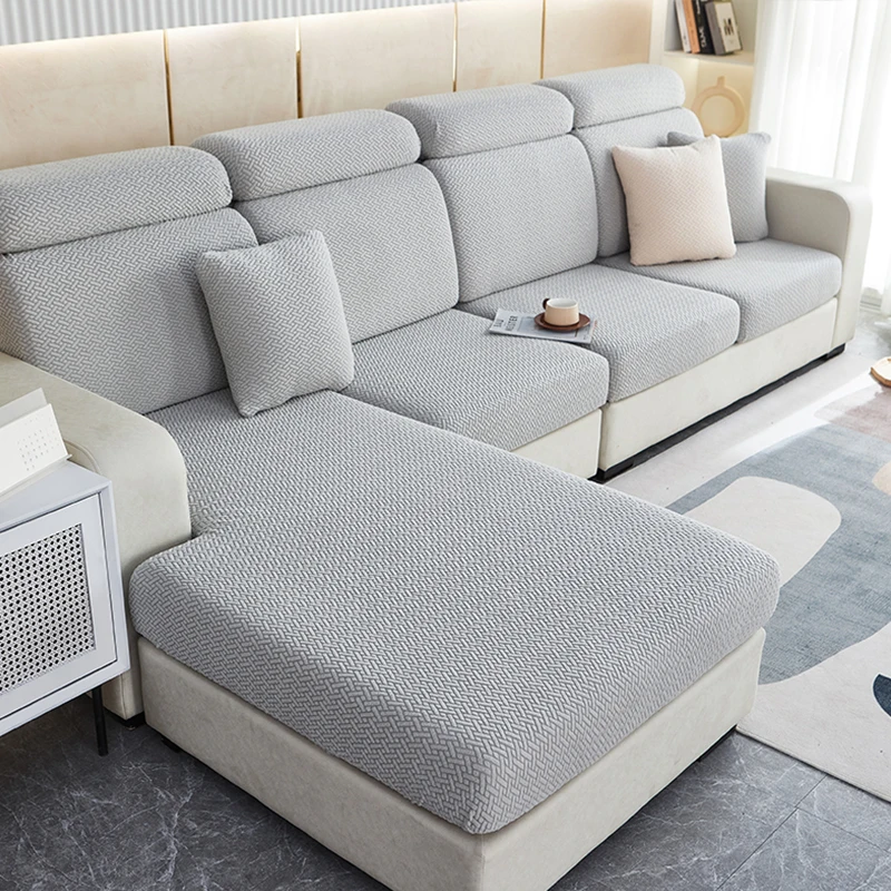 Soft Velvet Jacquard Cushion Cover for Living Room Soft Stretchy Sofa Cover Couch Cover Sofa Protector Sofa Seat Cover 4
