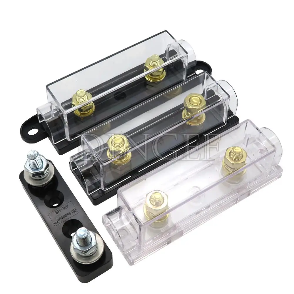 1Set ANL Fuse 60 80 100 120 275 300 400 450A 500 AMP ANS Fuse Holder Bolt-on Automotive Holders Fusible Link