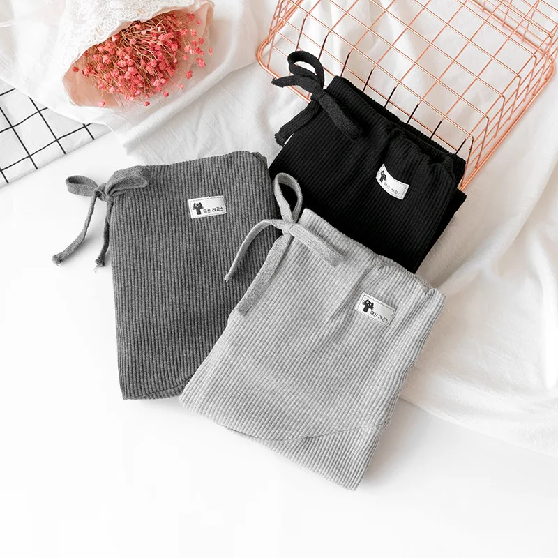 Casual Leggings For Pregnant Women Elastic High Waist Stripes Pants Pregnancy Sports Clothes Maternity Fitness Trousers Skinny 3