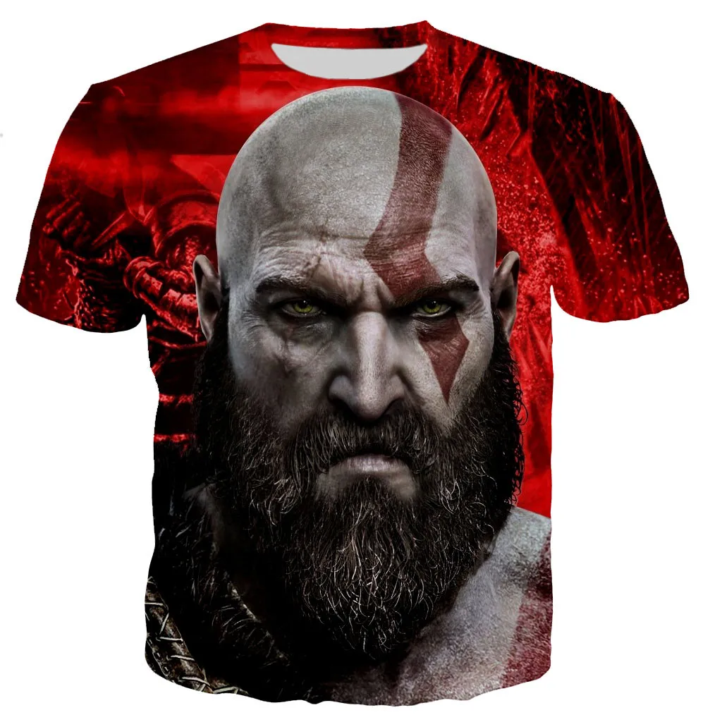 

Hot Sale Game God Of War 3D Graphic T-shirt Men Women New Summer Fashion Casual Streetwear Tops Harajuku Oversized T Shirt Tee