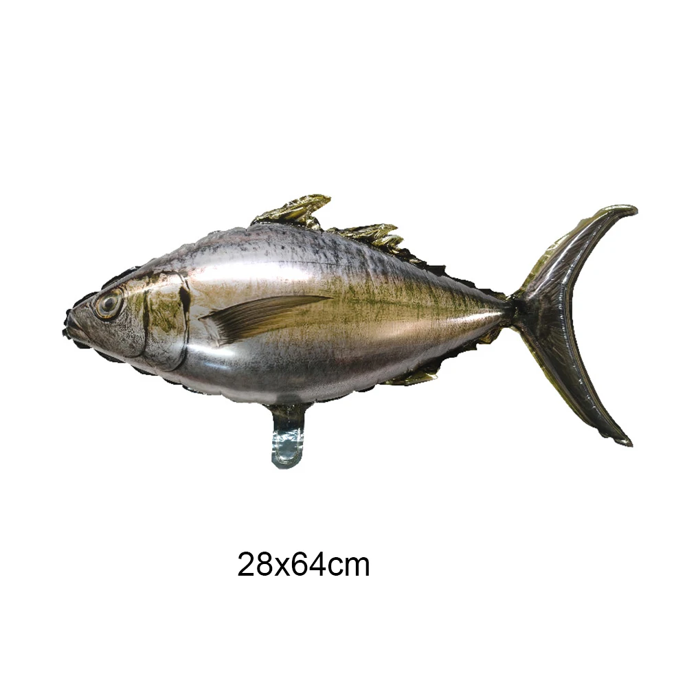5 Stück Fisch Folienballons XXL - Kindergeburtstag Dekoration Mit Fisch-Motiv