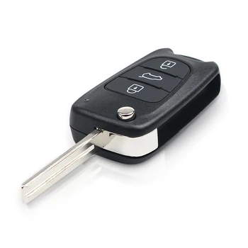 Chiave telecomando per Hyundai I20 I30 IX35 Avante 433 Mhz - KEYYOU 433 Mhz Flip Car Remote Key Fob ID46 Chip per Hyundai I20 I30 IX35