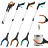 1-Pack 34 Inch Extra Long Grabber Reacher with 360°Rotating Jaw & Magnet Foldable Pickup Mobility Aid Reaching Assist Tool 6