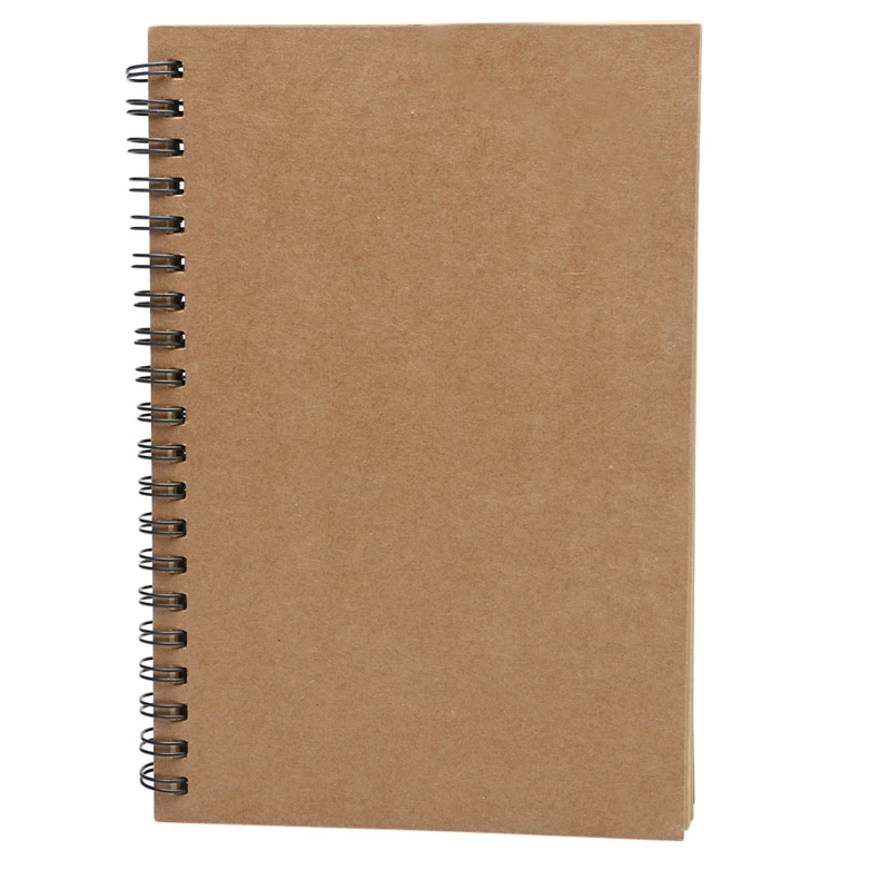 Reeves Retro Spiral Bound Coil Sketch Book Blank Notebook Kraft Sketching Paper Dropship