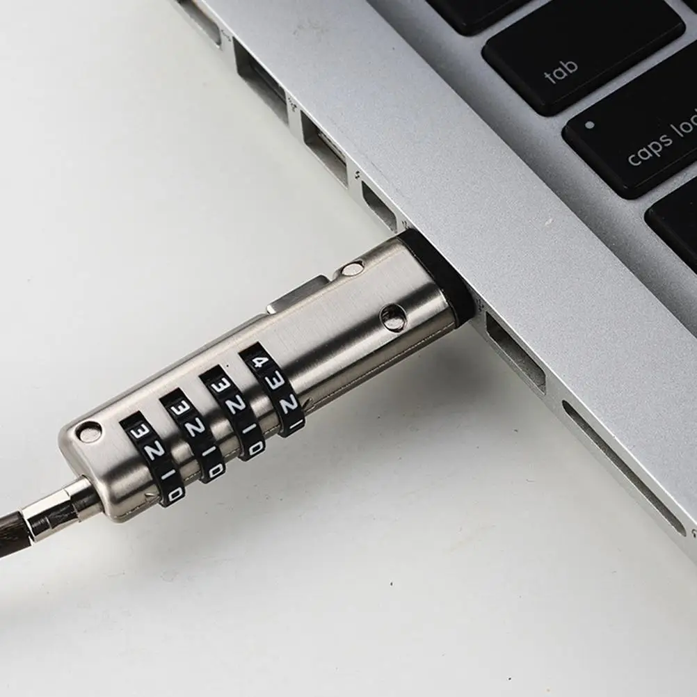 노트북 USB 숫자 암호 합금 케이블 컴퓨터 보안 자물쇠 도난 방지 유연한 360 학위 노트북 암호 노트북-Freehip.co.kr