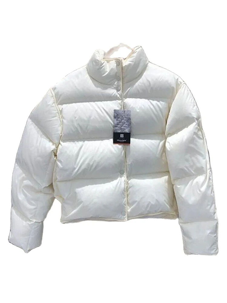New Cotton Padded Allmatch Solid Parka Winter Down Coat Women Winter
