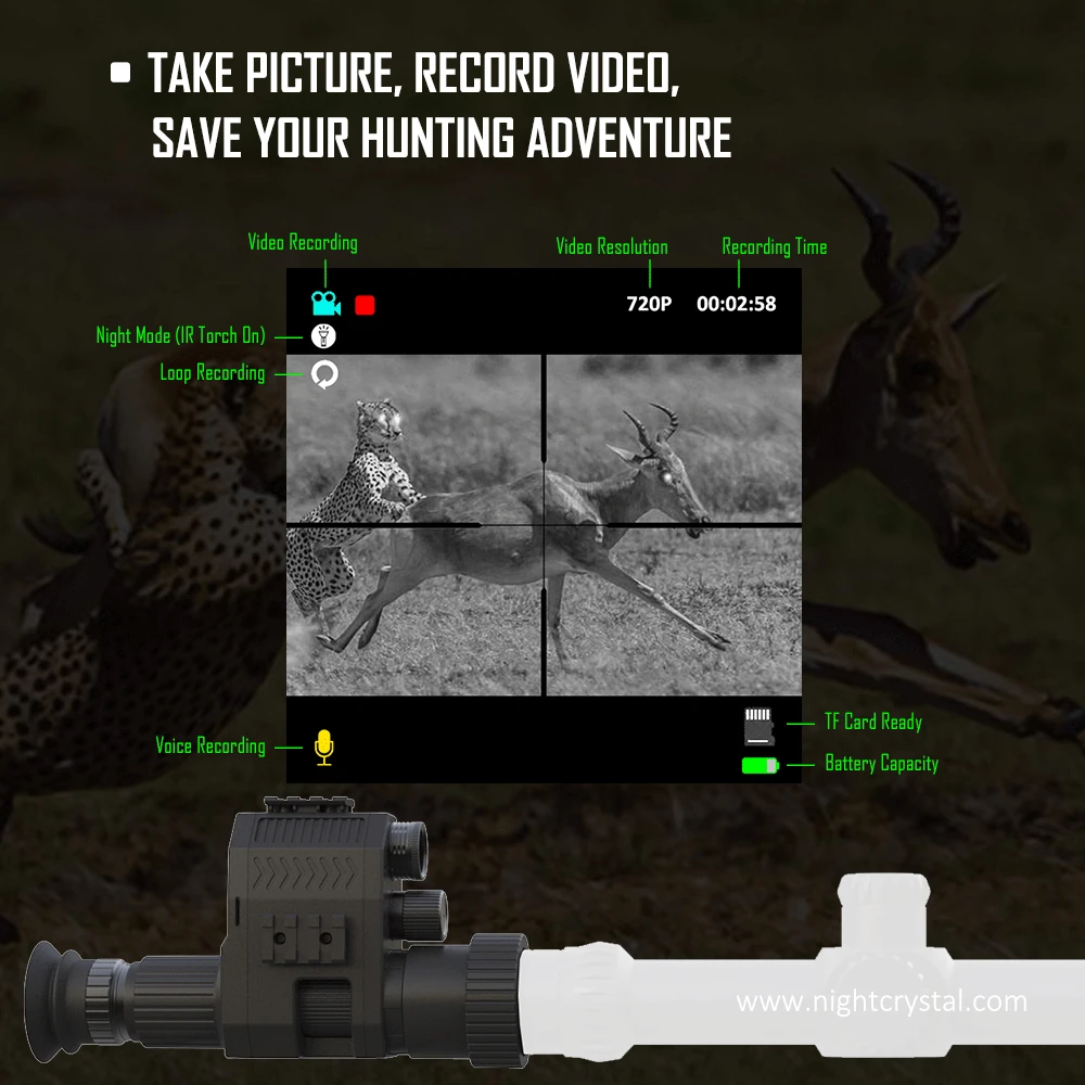 Night Vision Scope Hunting Camera System with DVR hunting trail camera trail camera