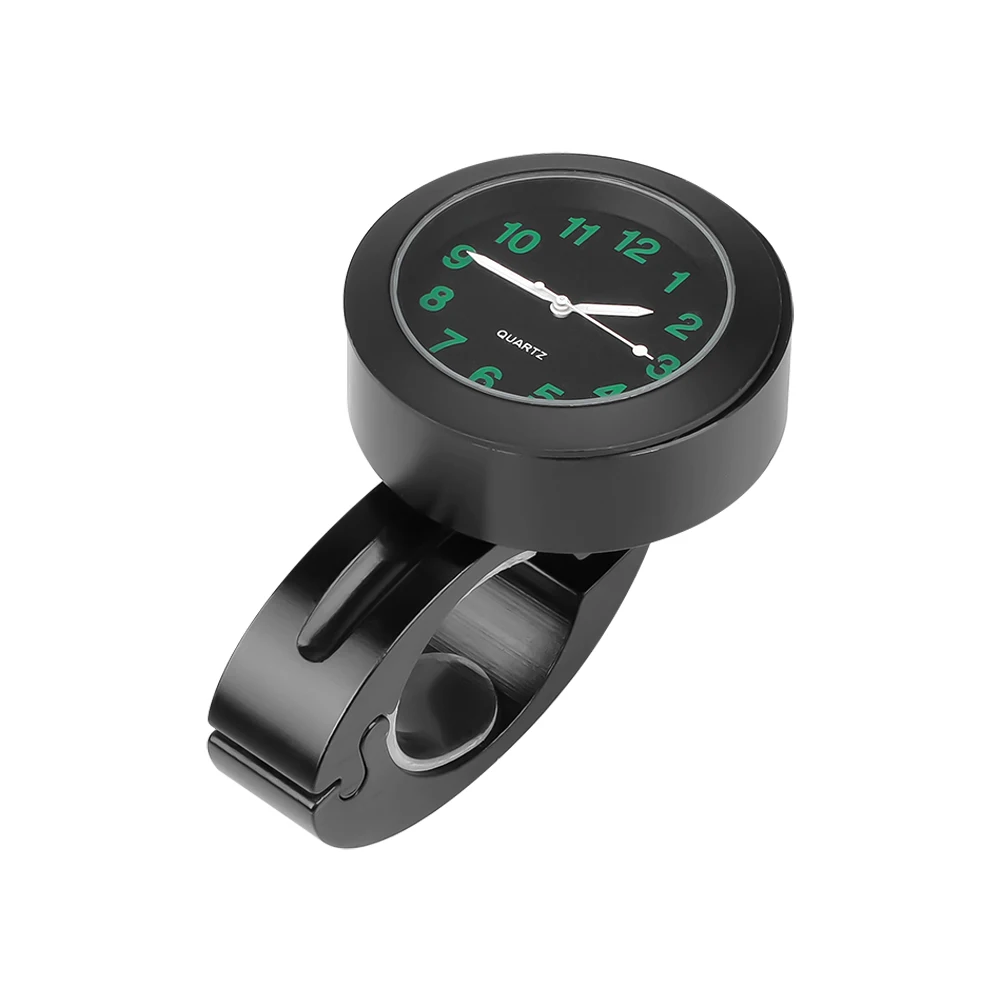 Durable Stainless Steel Motorcycle Handlebar Clock with Night Vision and Waterproof Shockproof Features