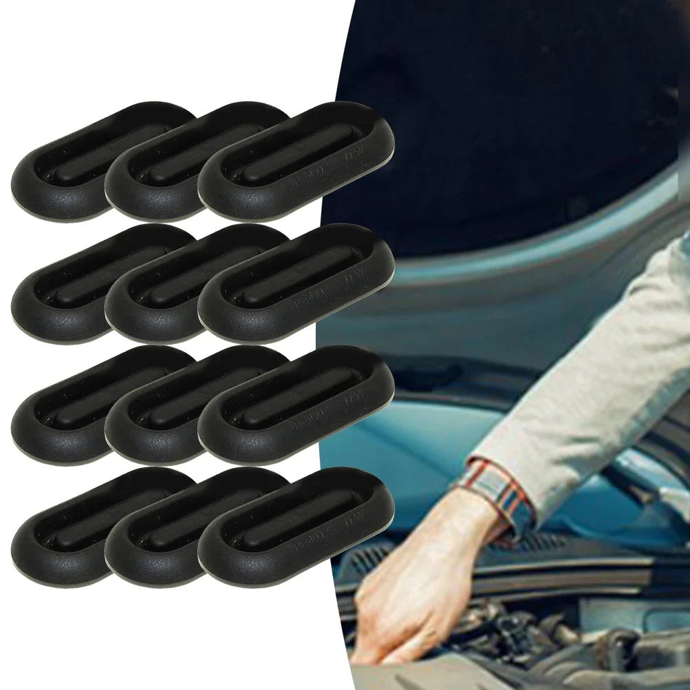 Plug Cover Gasket Underbody Floor Assembly 12PC 45*20mm N91055001 TPE Seal