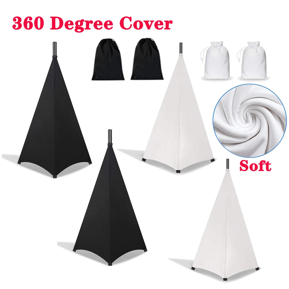 

Universal DJ Speaker Stand Cover 360 Degree Tripod Stand Skirt Scrim Cover Stretchable Material (Tripod Not Included)