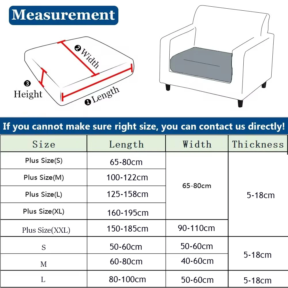 Thicken Sofa Seat Cushion Cover Jacquard Chair Cover Sofa Slipcover Stretch Adjustable Sofa Cover Pets Kids Furniture Protector 2