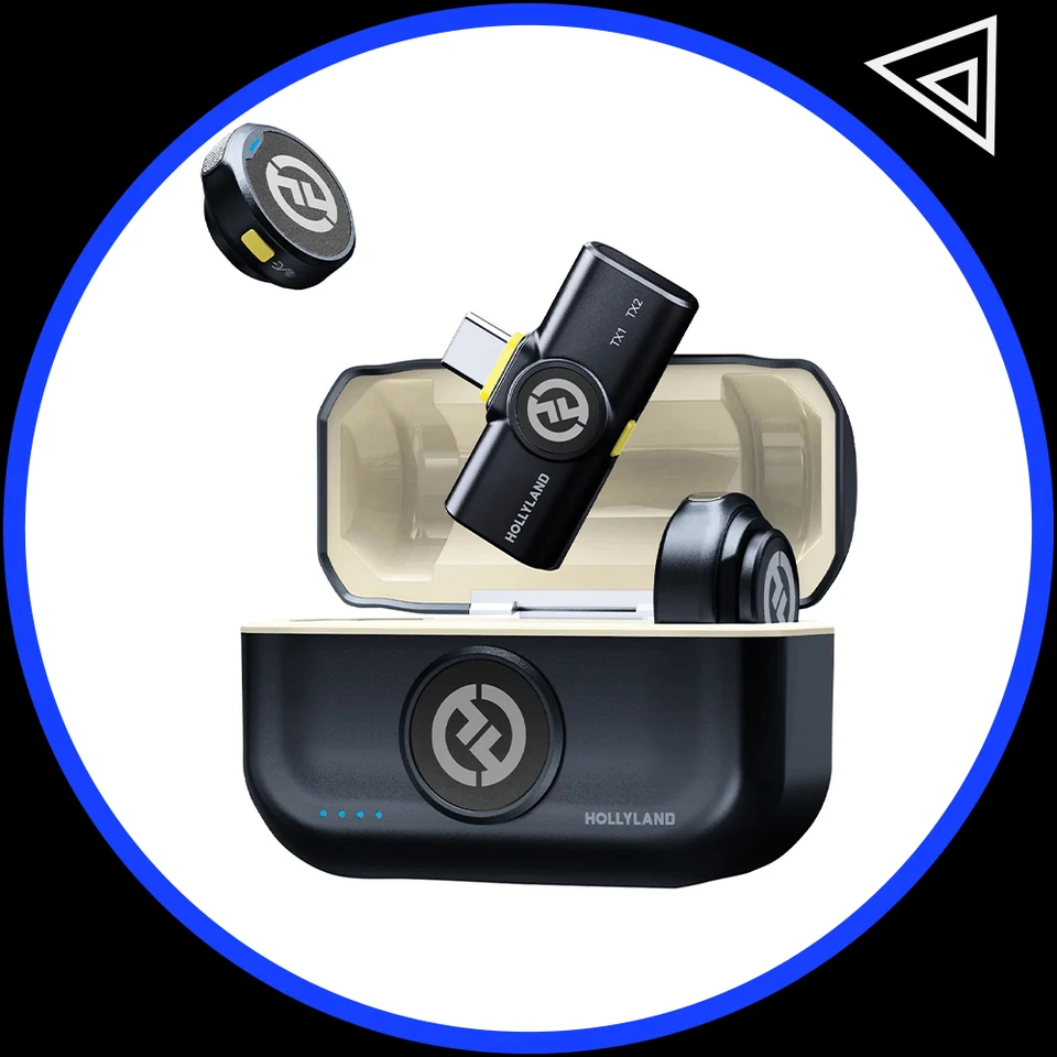 【HOLLYLAND】LARK M2 カメラ用ワイヤレスラベリアマイク Hollyland Lark M2 ワイヤレスラベリアマイク iPhone カメラ用 300