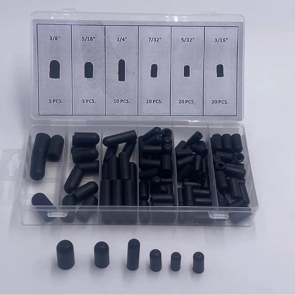 105 Stück Gummi Vakuum kappe Stecker Kit verschiedene Vakuums topfen Schlauch End kappe moderne hochwertige Gummi Vakuum Draht kappe Zubehör – Detail 3