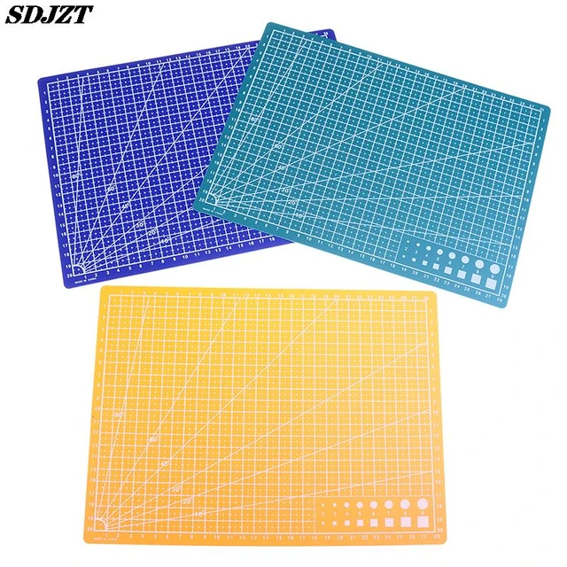 1PC A3 A4 A5 Grid Lines Double-sided Self Healing Cutting Mat