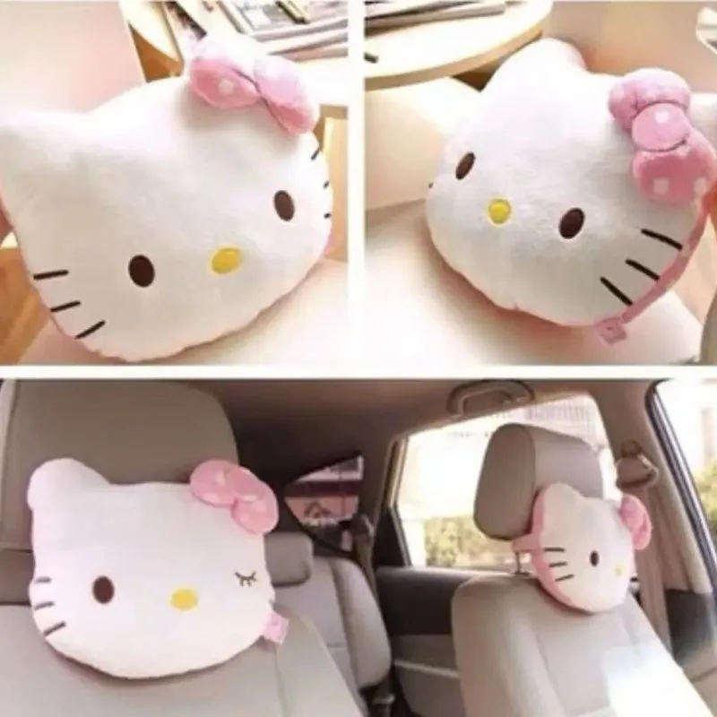 

Sanrio Hello Kitty Animation Peripheral Cartoon Plush Toy Creative Car Cushion Creative Cute Pillow Jewelry Gift Wholesale