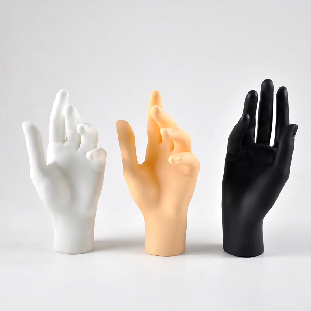 

Durable Mannequin Hand Model Female Hand Mannequin Hand Mold Display Stand Set for Jewelry Bracelet Ring Glove Watch Display