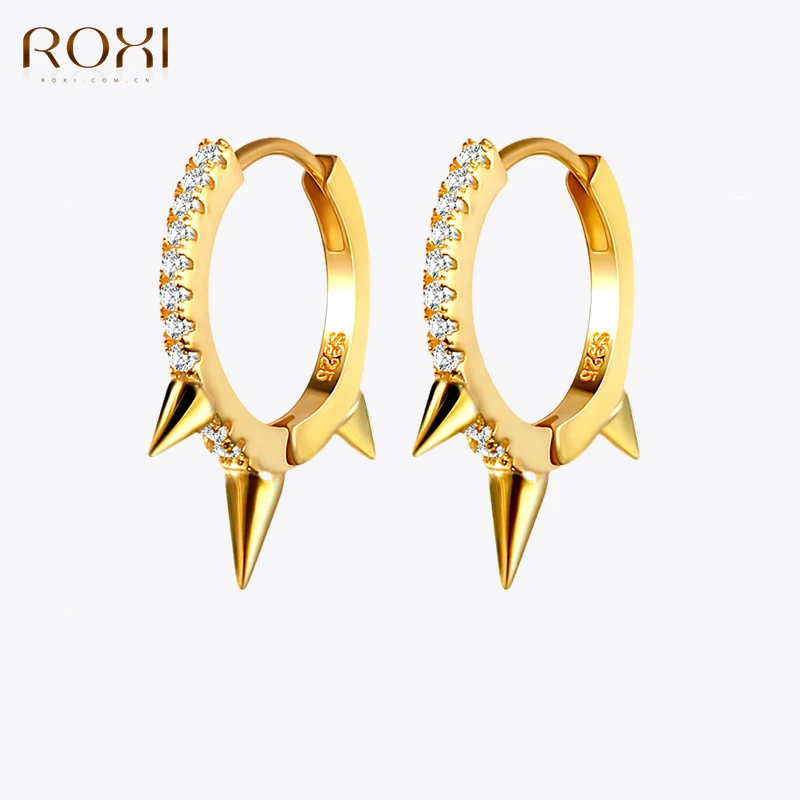 CYCUFF Orecchini in argento sterling 925 con pietra portafortuna con