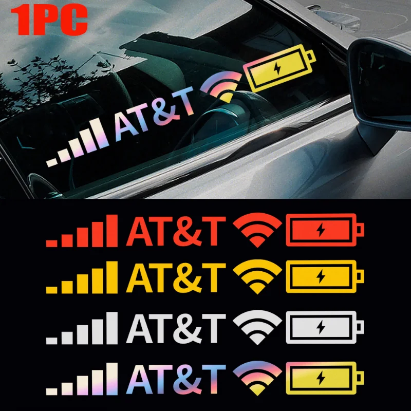 

Cars Windshield Stickers Phone Signal WiFi Power Type Decal Car Sticker Auto Motorbike Decorative Decals Exterior Accessories