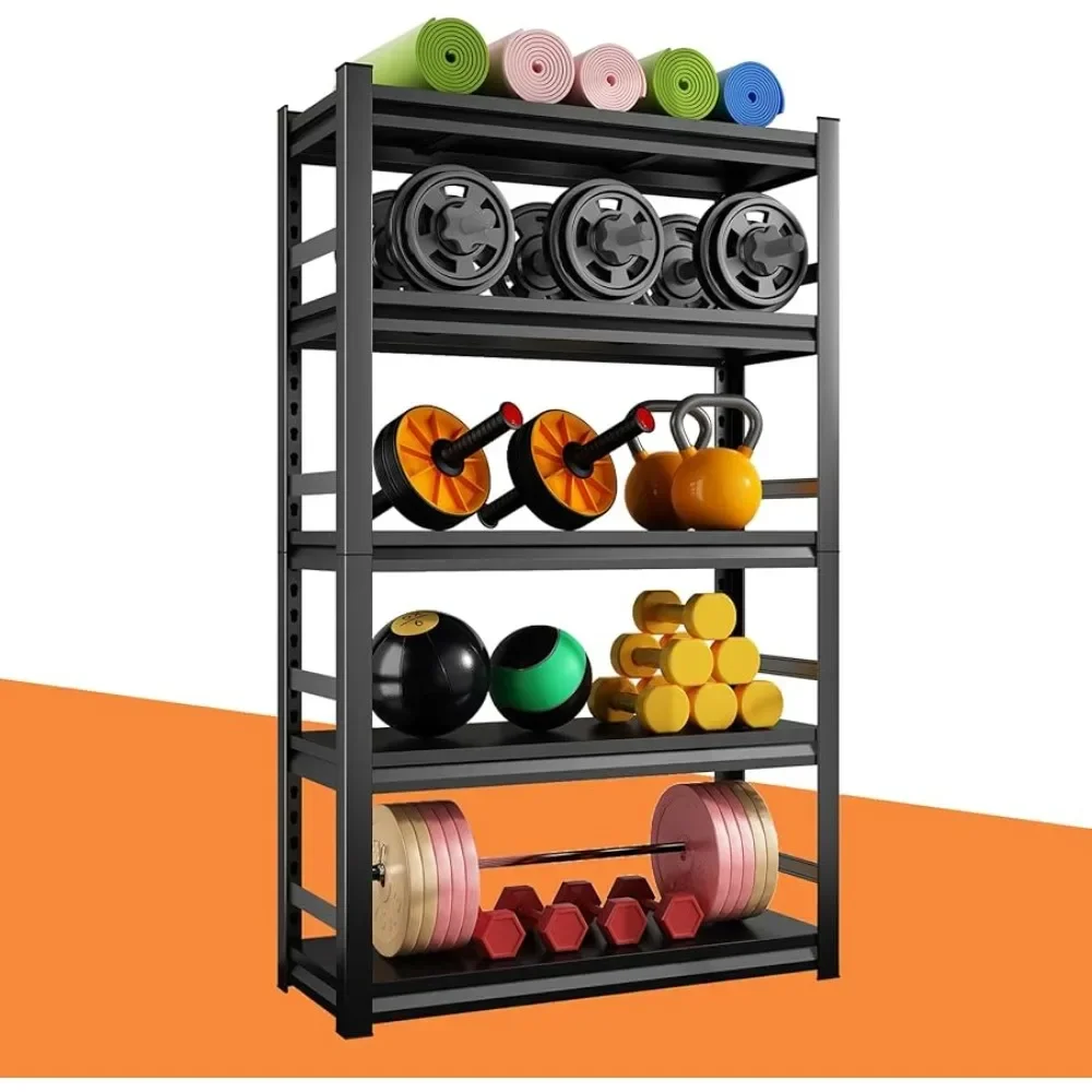 

Large Adjustable Garage Storage Rack Shelf Sturdy Easy Assemble Heavy Duty Shelf Organizer Steel Metal Shelves Freight free