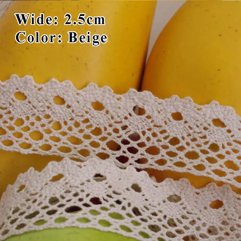 1 cm 1,5 cm 2,5 cm 4 cm 8 cm Bekleidung Nähen Stoff DIY Weiß Beige Trim Gehäkelte Baumwolle Spitze Stoff Band Handgemachte Accessoire Handwerk – Detail 8