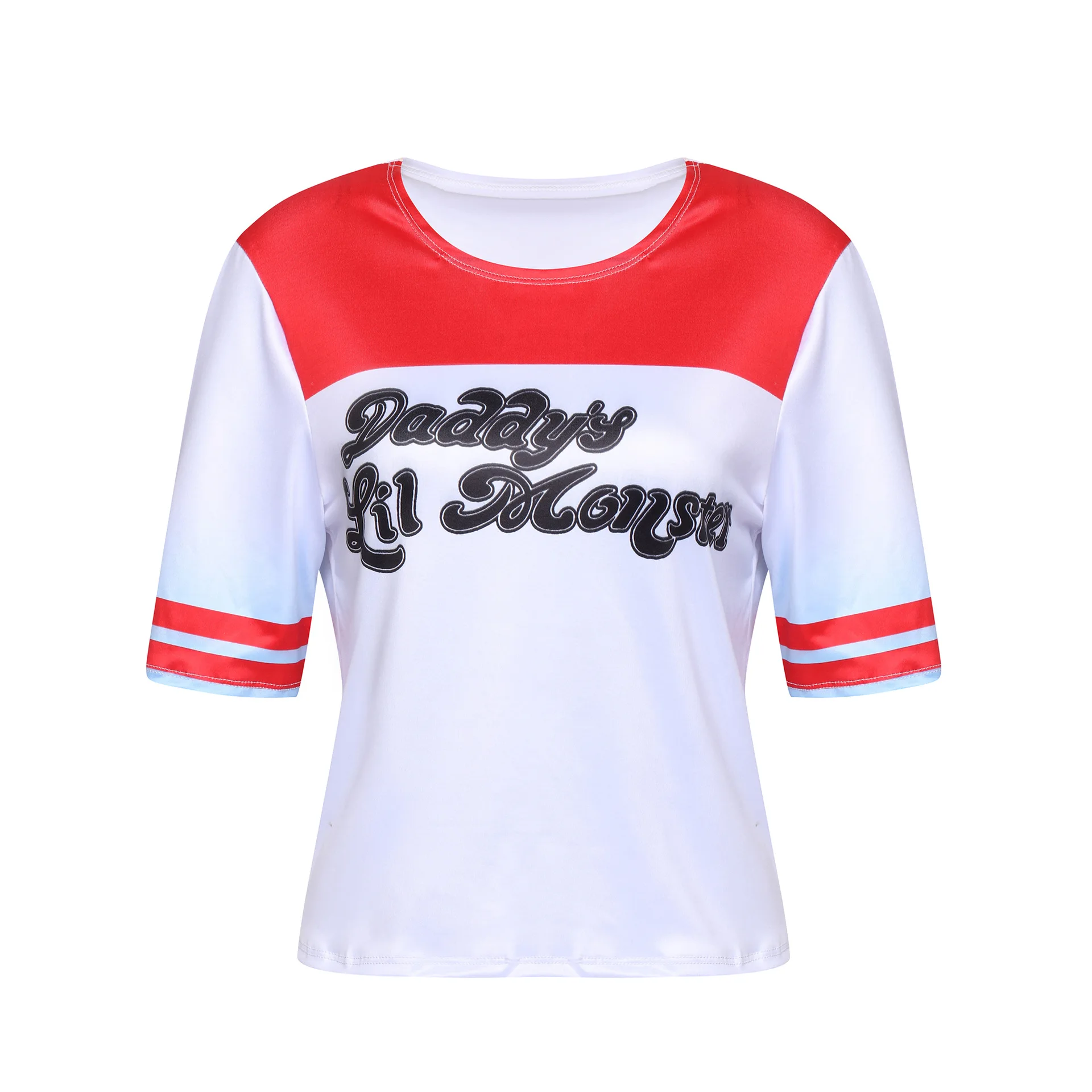 Halloween Cosplay Costume Quinn Squad Harley Monster T-shirt Pants Accessories Full Set cosplay costume halloween party shirt halloween dress outfit