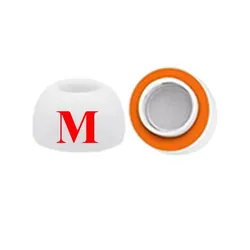 Dual - Color Memory Foam Earbud Pads with Silicone Eartips - 3Pairs (M)