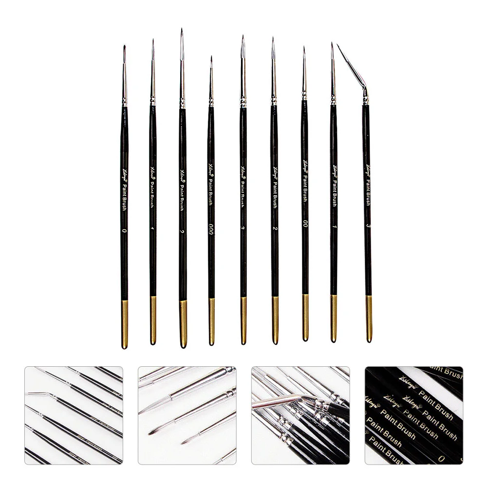 

9pcs Practical Professional Watercolor Drawing Line Pen Painting Pen