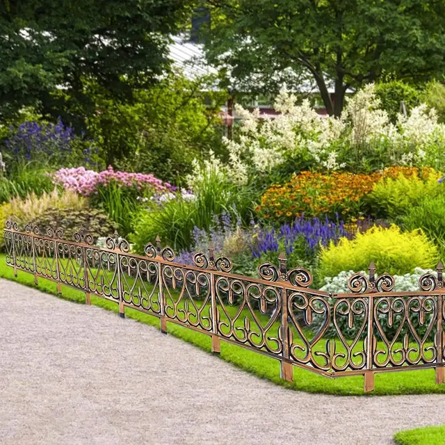 Kerti Szegély Táj Szegélyek Dekoráció Virágágyás Műanyag Pázsit Kerítés Nélkül - Image 2