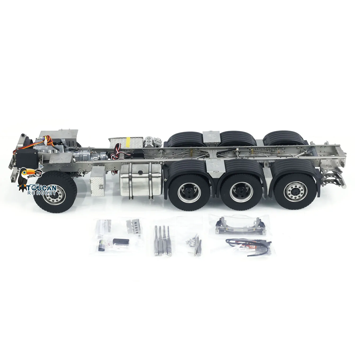 1/14 8x8 Metal Chassis for 770S JX Model F1650 Crane RC Trucks Electric Painted Finished TOUCAN Cars 3-speed Gearbox Machine 2