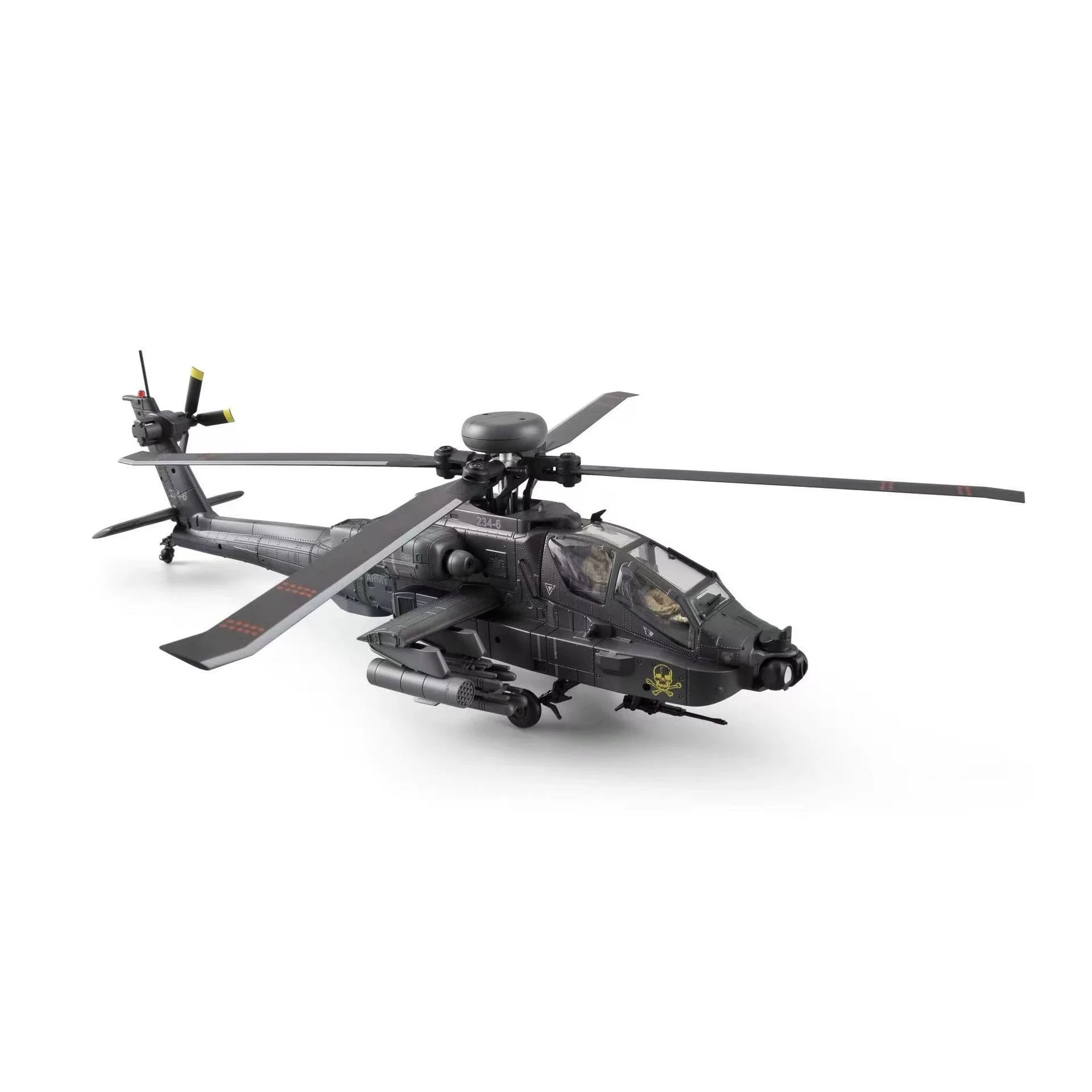 RC ERA C170 AH-64D Apache 1:48 RC Helicopter 6CH Flybarless Single Rotor Aircraft 6-Axis Gyro RTR for Beginners - 6