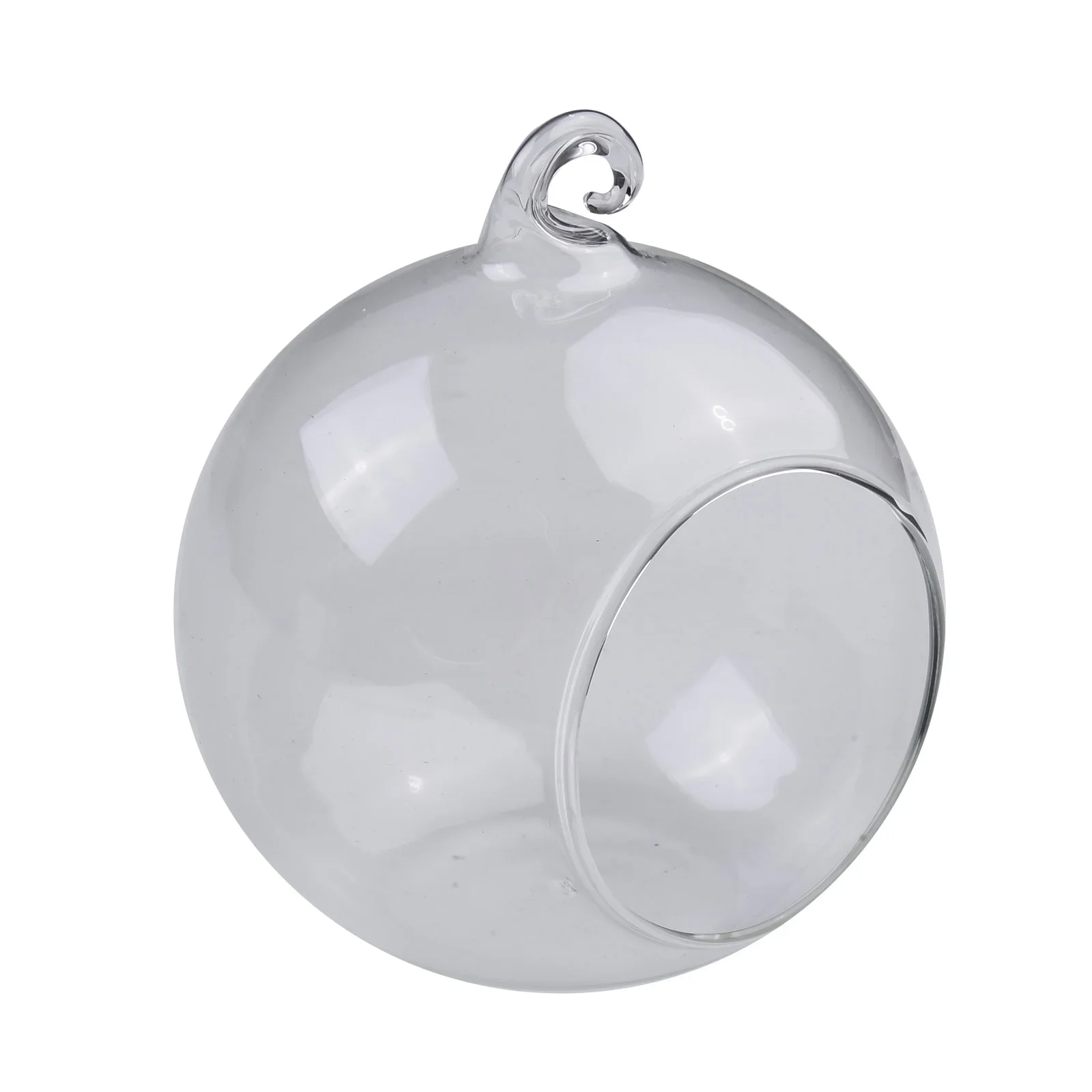 Brand New Garden Glass Ball Hanging Plant Vase Wedding Container Decoration Flat Bottom Flower Indoor Succulent 3