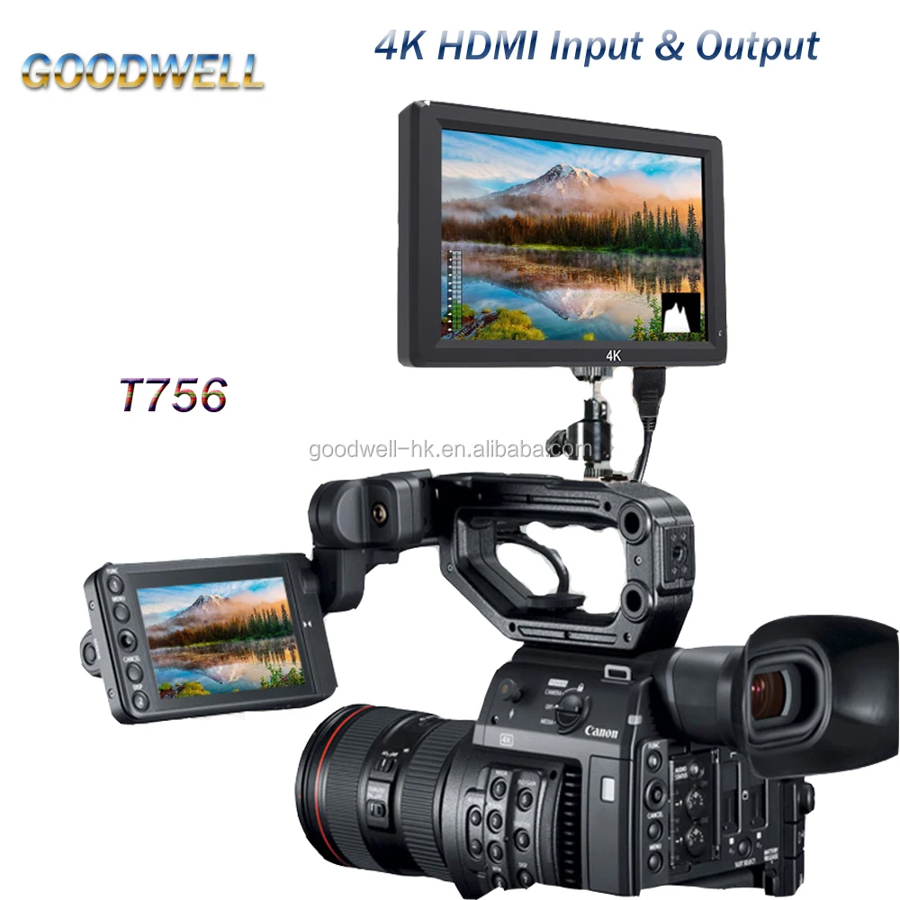

Оптом Профессиональный 4K 1920X 1200 IPS панель 7 "DSLR монитор с зеброй экспозиции, масштабирование