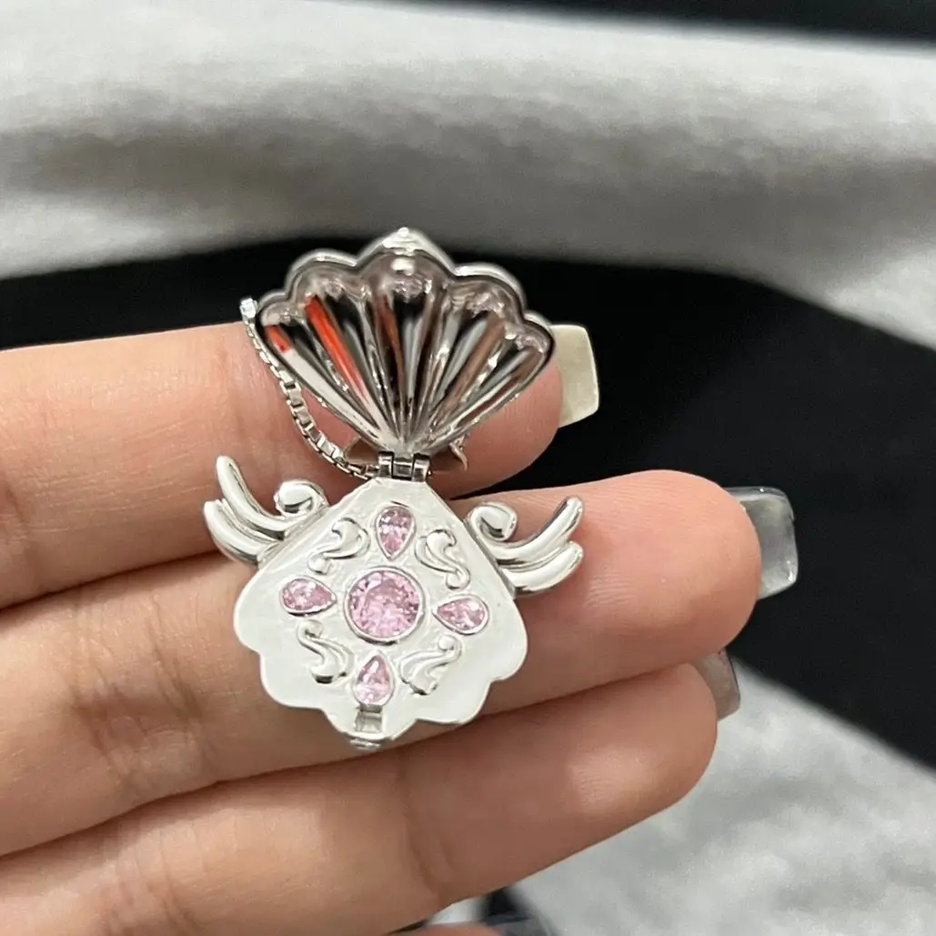 thumbnail image 2 of Mermaid Melody Pichi Pichi Pitch Seashell Pendant Necklace - Openable Shell Design 2 of 12