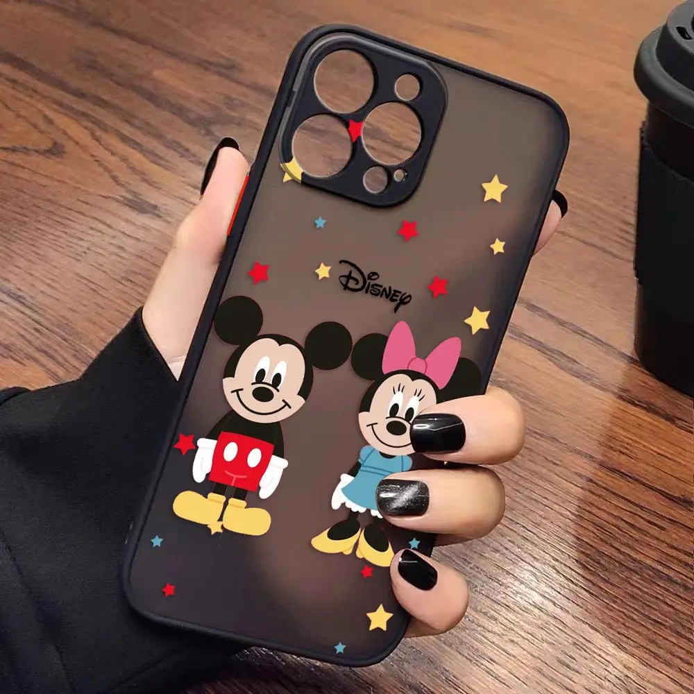 Case for iPhone Apple 14 13 11 12 MINI Pro XS Max XR X 7 8 SE 2022 2020 6 6S Plus Case Funda Mickey Minnie Mouse Anime Cartoon