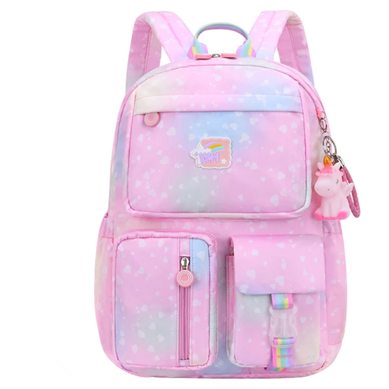 Mochilas con colgantes de dibujos animados para niñas y niños, morrales escolares de princesa para estudiantes de primaria, mochilas escolares impermeables| | - AliExpress