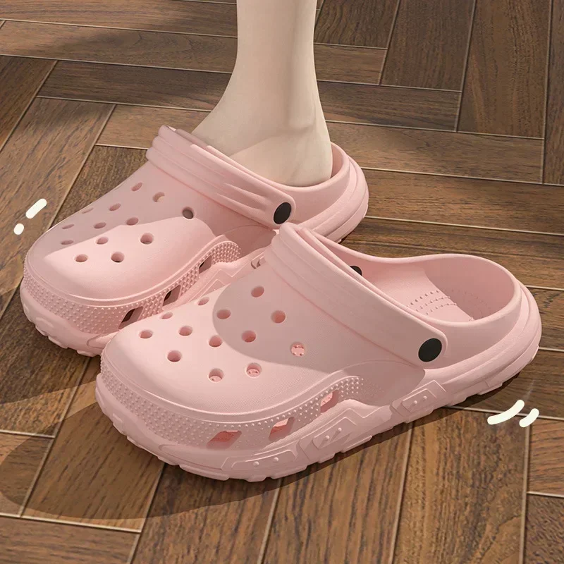 Soft Sole Slippers Summer Holes Indoor Casual Women's Outdoor Men Beach Garden Slides Shoes