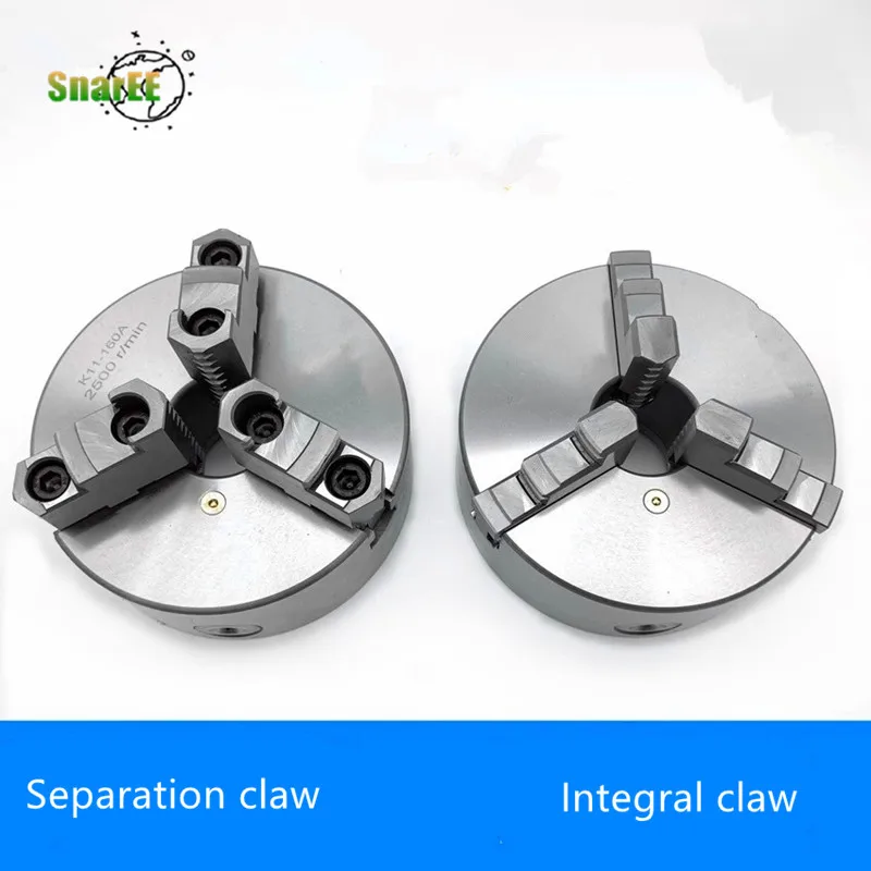 

K11 160 200 250 аксессуары для синхронного токарного станка, высокоточный Самоцентрирующийся патрон с тремя захватами