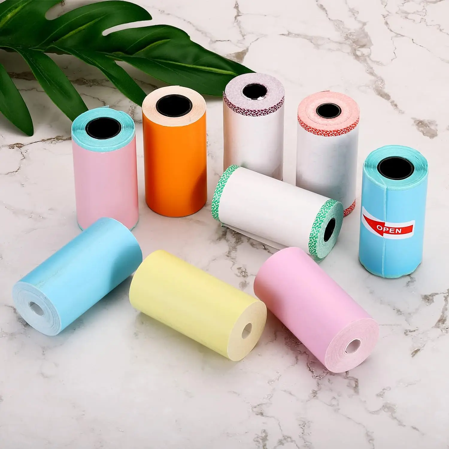 Camera Paper Refill, 6 Rolls 57x30mm Instant Camera Paper Printing Thermal Paper for Mini Mobile Instant Camera Printer, Green