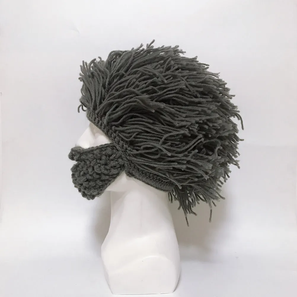 1Pcs 겨울 스키 모자 44-50Cm 두꺼운 따뜻한 모자 마스크 귀 덮개 야외 스포츠 방풍 얼굴 보호 노인을위한 선물 그레이