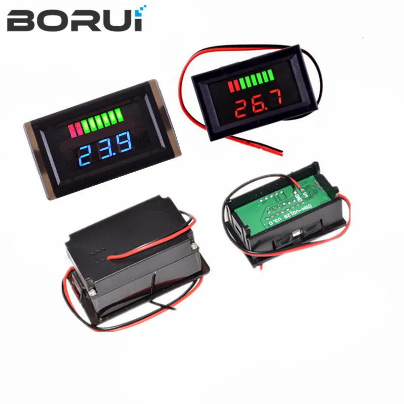 Car Battery Charge Level Indicator 12v 24v 36v 48v 60v Lithium Battery