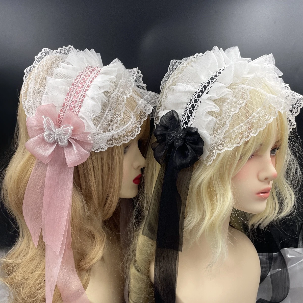 Cosplay Anime Gothic Lolita Maid Lace Headband Women Girls