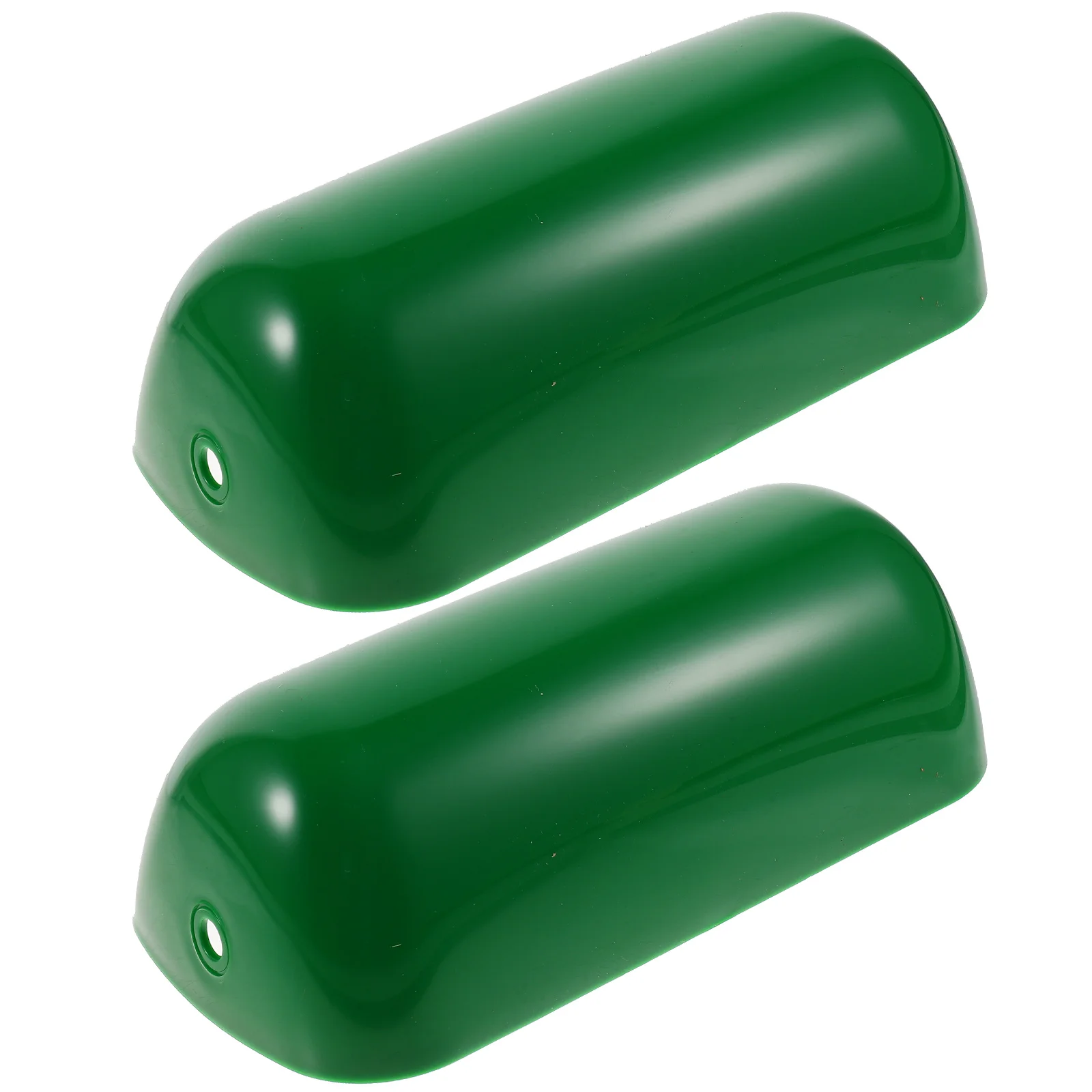 

2pcs Retro Style Plastic Lamp Shades Bankers Ceiling Lamp Cover Household Table Lampshade