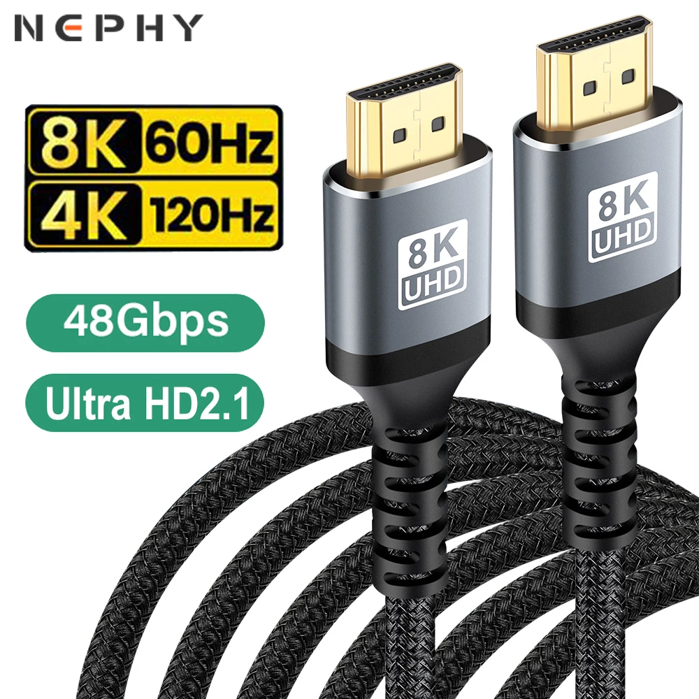 Ultra High-Speed HDMI 2.1 Cable with 8K and 4K HDR Support - Multiple Lengths Available