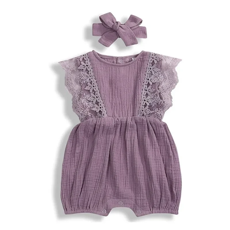 Three-Point Clothes for One-Hundred-Day Baby Girls Cotton Yarn A- Class Photography Outfits Princess Style Summer Clothing