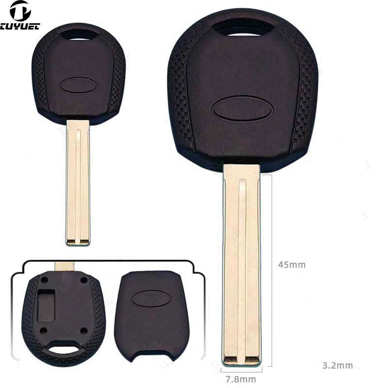 10PCS Blank Transponder Key Shell TOY40 for KIA Sorento Amanti Picanto Left Blade Car Remote Key Case Fob Cover